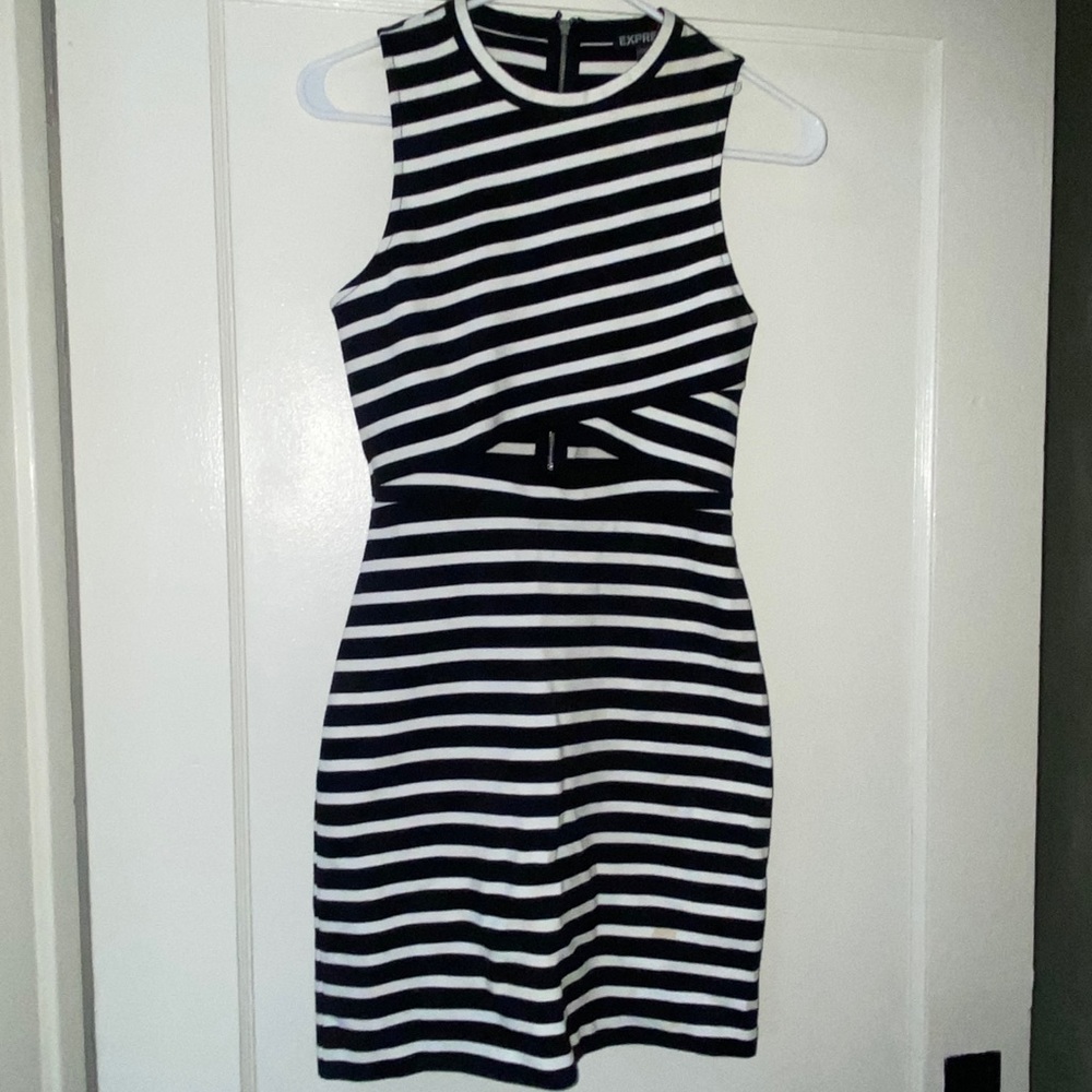 Express size 0 striped dress